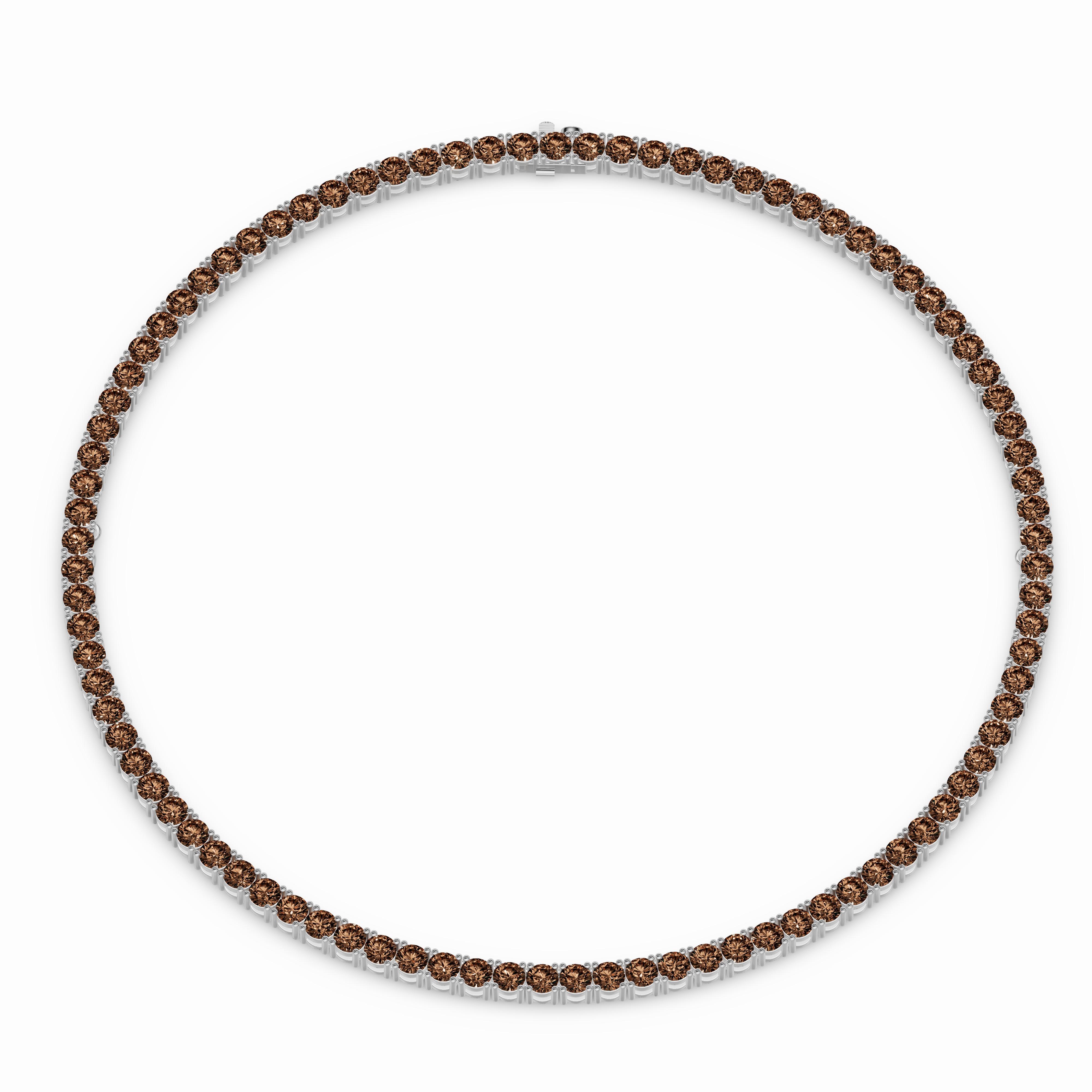 Champagne Quartz Necklace view 2