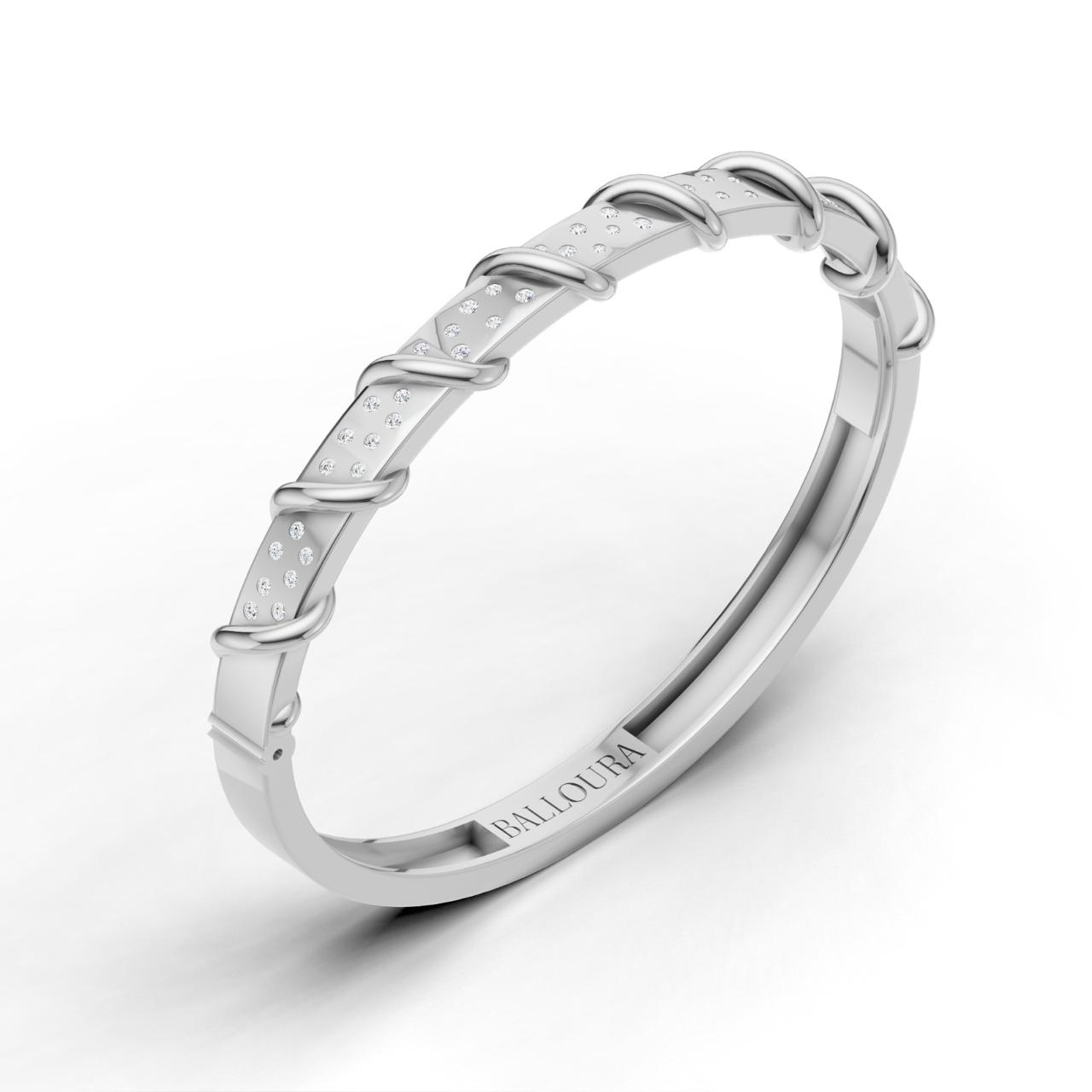 Ruban Diamond Bangle