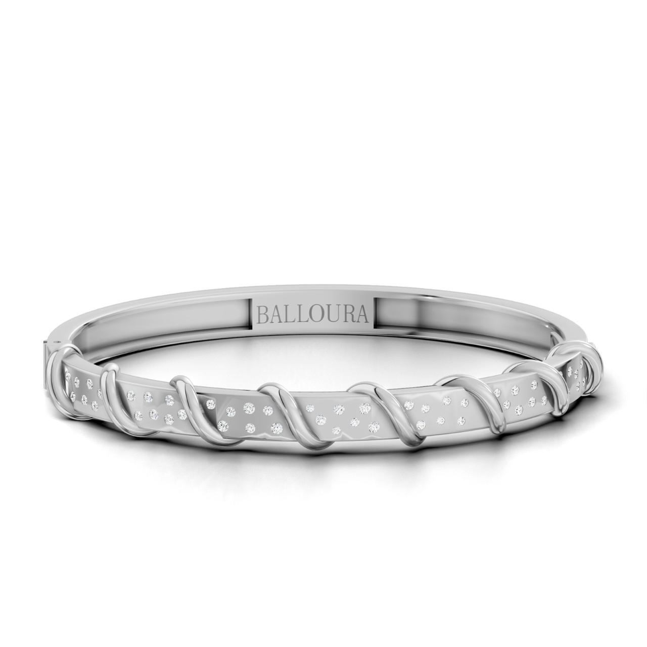 Ruban Diamond Bangle