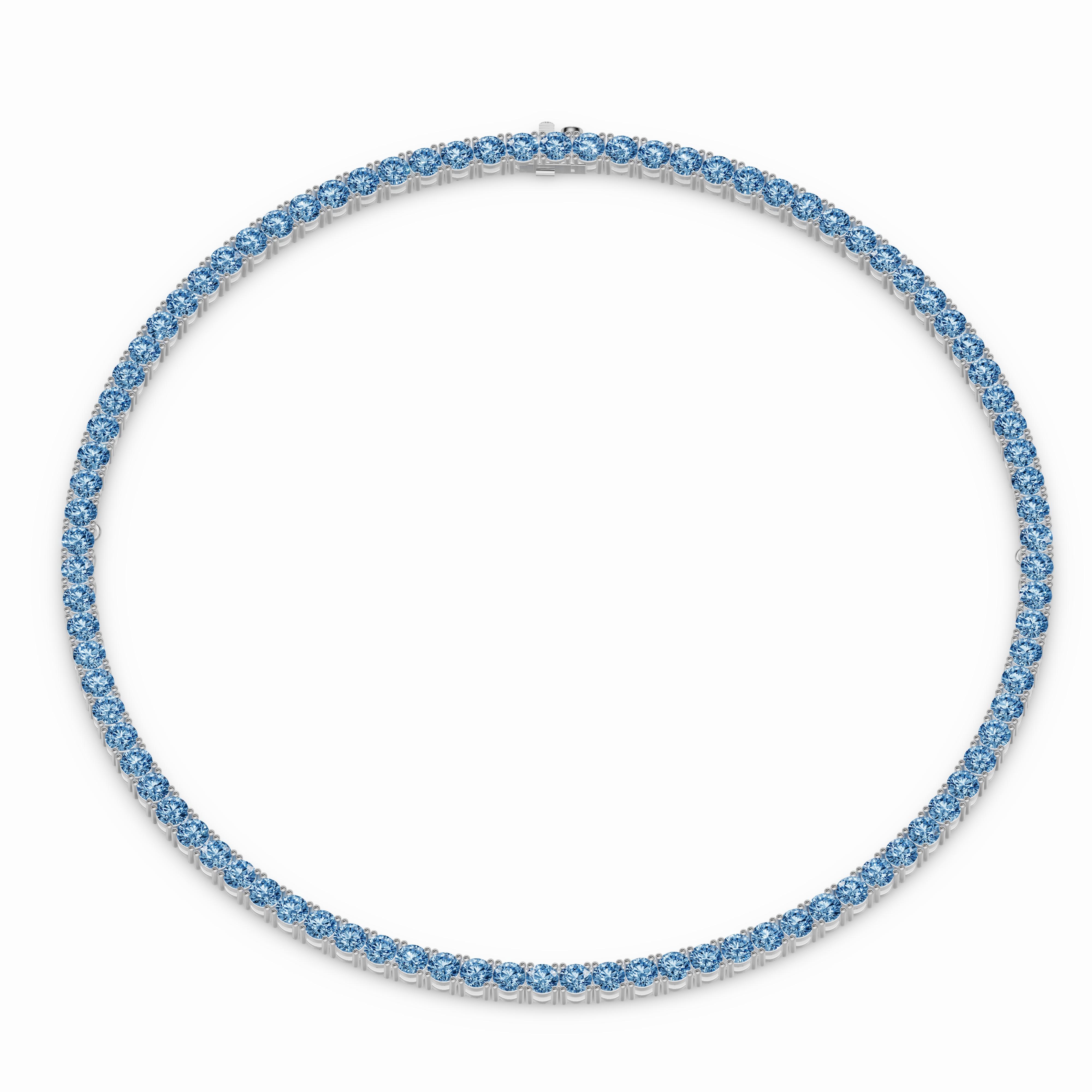 Azure Topaz Necklace view 2