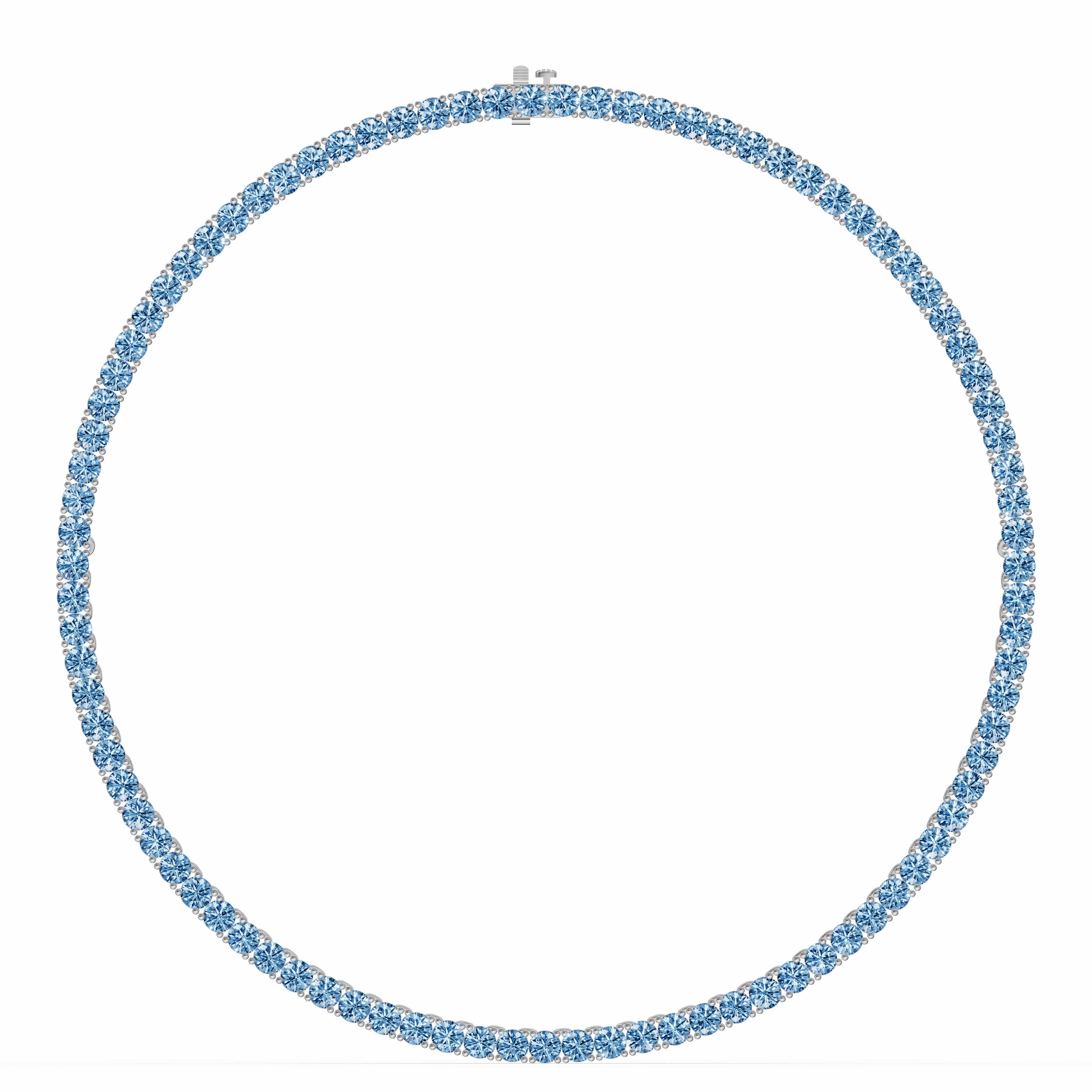 Azure Topaz Necklace view 3