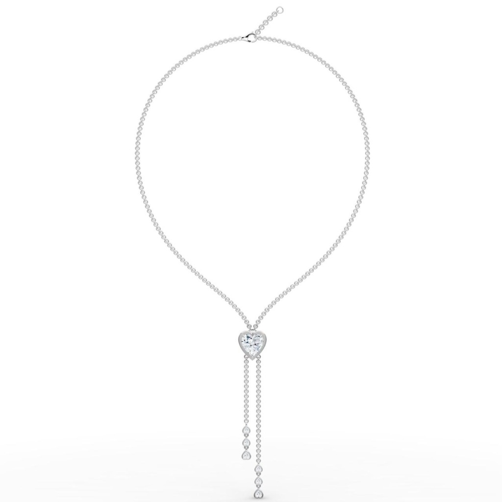 Amour Heart Lariat Necklace view 2
